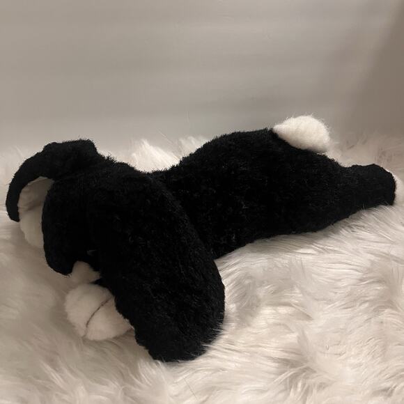 Vintage TY Classic Black White Rabbit Easter Bunny Plush Stuffed Animal 1990 HTF - Picture 9 of 9